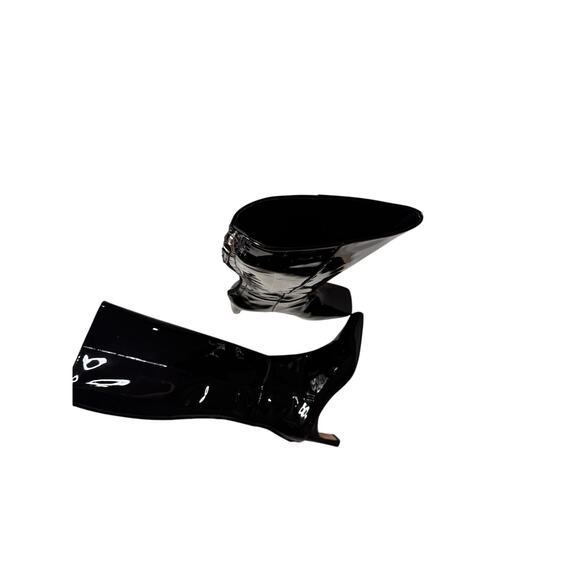 Aeyde Black Patent leather Tove Knee High Boot size 41  /US 10 - Picture 15 of 16